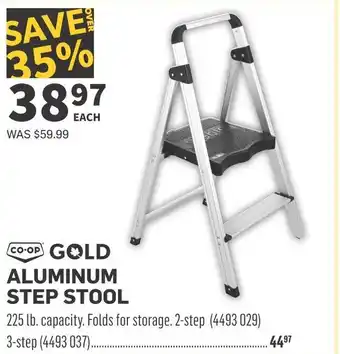 Co-op Co-op gold aluminum step stool offer