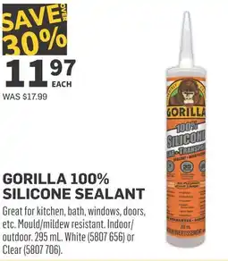 Co-op Gorilla 100% silicone sealant offer