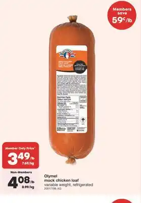 Wholesale Club MOCK CHICKEN LOAF offer