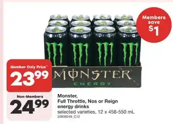 Wholesale Club ENERGY DRINKS, 12 x 458-550 ML offer