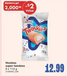 Wholesale Club SUPER TWINKIES, 9 x 113 g offer