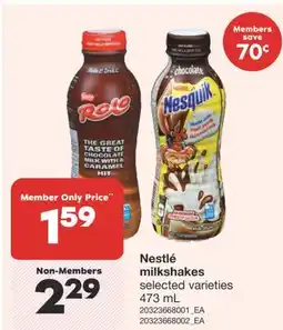 Wholesale Club MILKSHAKES, 473 ML offer