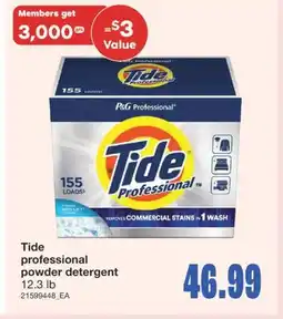 Wholesale Club PROFESSIONAL POWDER DETERGENT, 12.3 LB offer