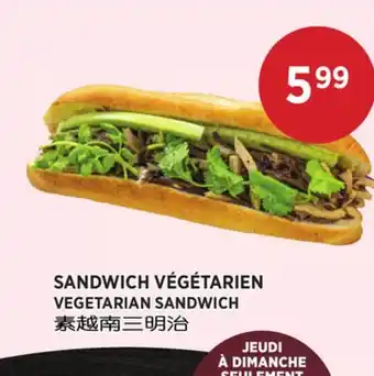 Kim Phat VEGETARIAN SANDWICH offer