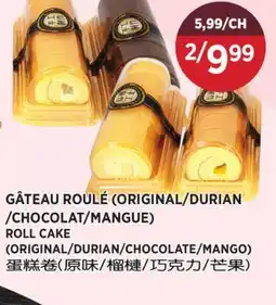 Kim Phat ROLL CAKE (ORIGINAL/DURIAN/CHOCOLATE/MANGO) offer