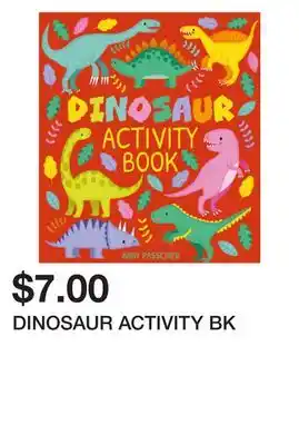 Chapters Indigo DINOSAUR ACTIVITY BK offer