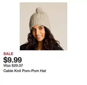 Chapters Indigo Cable Knit Pom-Pom Hat offer