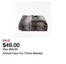 Chapters Indigo Animal Faux Fur Throw Blanket offer