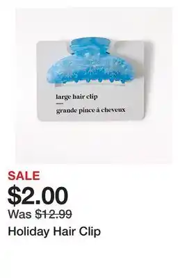 Chapters Indigo Holiday Hair Clip offer