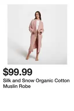 TSC Stores Silk and Snow Organic Cotton Muslin Robe offer