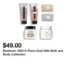 TSC Stores Beekman 1802 6-Piece Goat Milk Bath and Body Collection offer