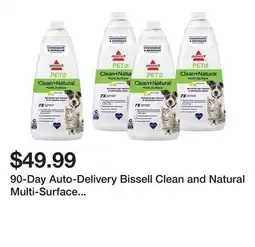 TSC Stores 90-Day Auto-Delivery Bissell Clean and Natural Multi-Surface Formula (4-Pack) offer