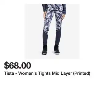 TSC Stores Tista - Women's Tights Mid Layer (Printed) offer