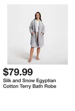 TSC Stores Silk and Snow Egyptian Cotton Terry Bath Robe offer