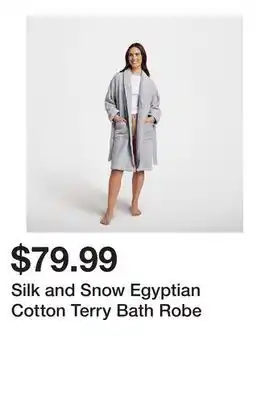 TSC Stores Silk and Snow Egyptian Cotton Terry Bath Robe offer