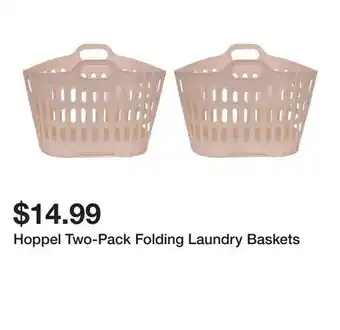 TSC Stores Hoppel Two-Pack Folding Laundry Baskets offer