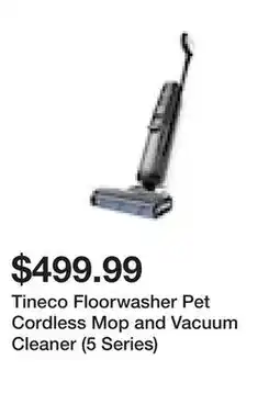 TSC Stores Tineco Floorwasher Pet Cordless Mop and Vacuum Cleaner (5 Series) offer