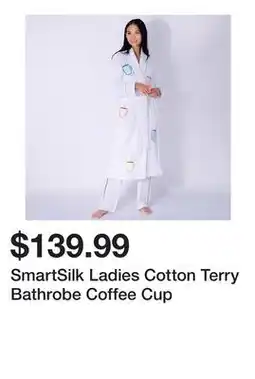 TSC Stores SmartSilk Ladies Cotton Terry Bathrobe Coffee Cup offer