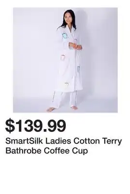 TSC Stores SmartSilk Ladies Cotton Terry Bathrobe Coffee Cup offer