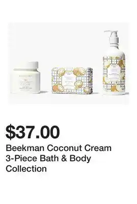 TSC Stores Beekman Coconut Cream 3-Piece Bath & Body Collection offer