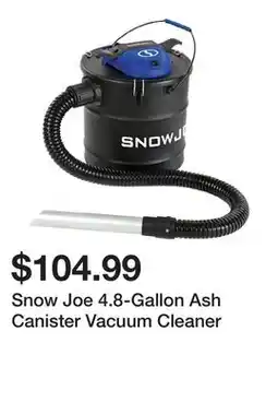 TSC Stores Snow Joe 4.8-Gallon Ash Canister Vacuum Cleaner offer