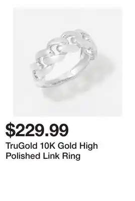 TSC Stores TruGold 10K Gold High Polished Link Ring offer