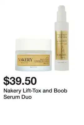 TSC Stores Nakery Lift-Tox and Boob Serum Duo offer