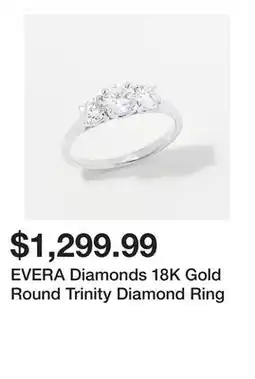 TSC Stores EVERA Diamonds 18K Gold Round Trinity Diamond Ring offer