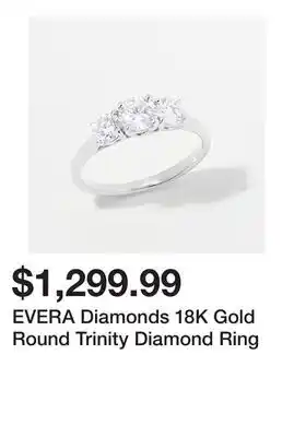 TSC Stores EVERA Diamonds 18K Gold Round Trinity Diamond Ring offer