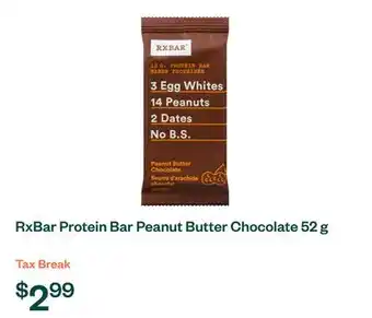 Voilà RxBar Protein Bar Peanut Butter Chocolate 52 g offer