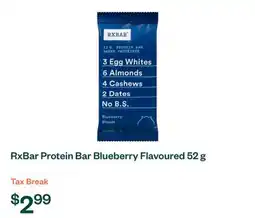 Voilà RxBar Protein Bar Blueberry Flavoured 52 g offer