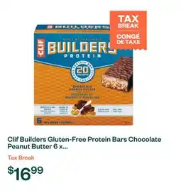 Voilà Clif Builders Gluten-Free Protein Bars Chocolate Peanut Butter 6 x 68 g offer