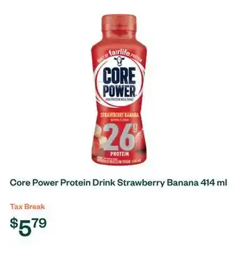 Voilà Core Power Protein Drink Strawberry Banana 414 ml offer