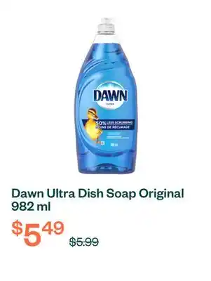 Voilà Dawn Ultra Dish Soap Original 982 ml offer