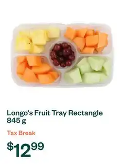 Voilà Longo's Fruit Tray Rectangle 845 g offer