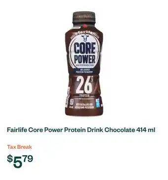 Voilà Fairlife Core Power Protein Drink Chocolate 414 ml offer