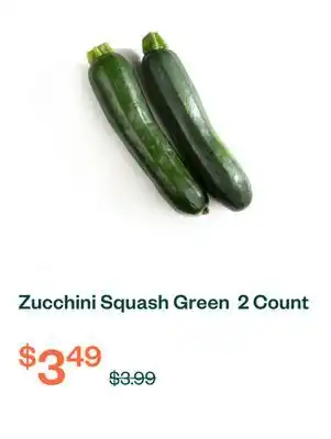 Voilà Zucchini Squash Green 2 Count offer