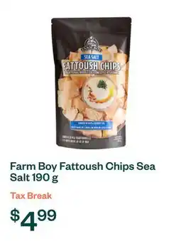 Voilà Farm Boy Fattoush Chips Sea Salt 190 g offer