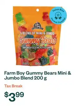 Voilà Farm Boy Gummy Bears Mini & Jumbo Blend 200 g offer