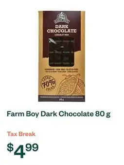 Voilà Farm Boy Dark Chocolate 80 g offer