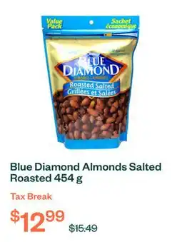 Voilà Blue Diamond Almonds Salted Roasted 454 g offer