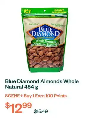 Voilà Blue Diamond Almonds Whole Natural 454 g offer