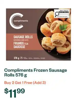 Voilà Compliments Frozen Sausage Rolls 576 g offer