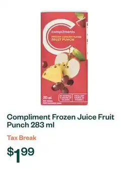 Voilà Compliment Frozen Juice Fruit Punch 283 ml offer