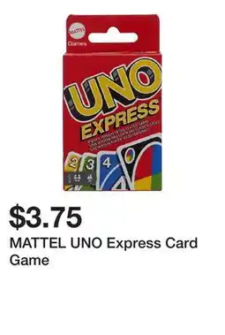 Dollarama MATTEL UNO Express Card Game offer