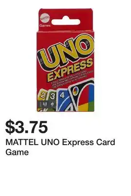 Dollarama MATTEL UNO Express Card Game offer