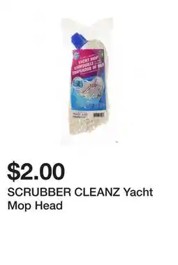 Dollarama SCRUBBER CLEANZ Yacht Mop Head offer