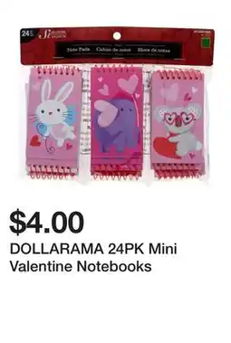 Dollarama DOLLARAMA 24PK Mini Valentine Notebooks offer