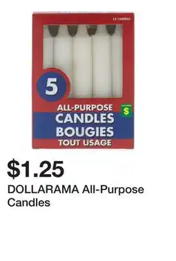 Dollarama DOLLARAMA All-Purpose Candles offer