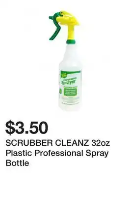 Dollarama SCRUBBER CLEANZ 32oz Plastic Professional Spray Bottle offer